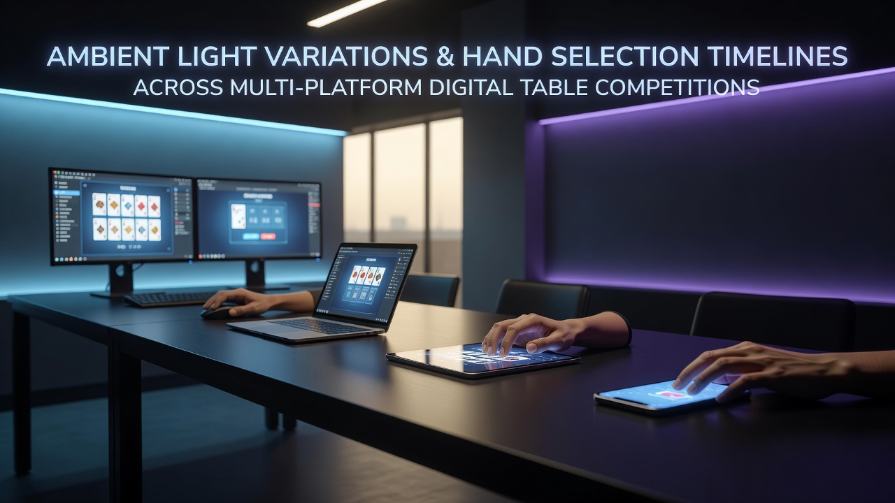 How Ambient Light Variations Influence Hand Selection Timelines Across Multi-Platform Digital Table Competitions