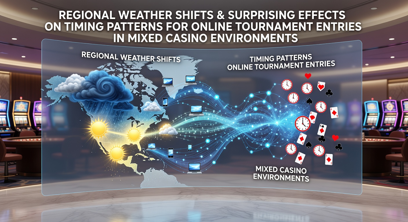 Regional weather patterns impacting online casino tournament schedules across mixed environments
