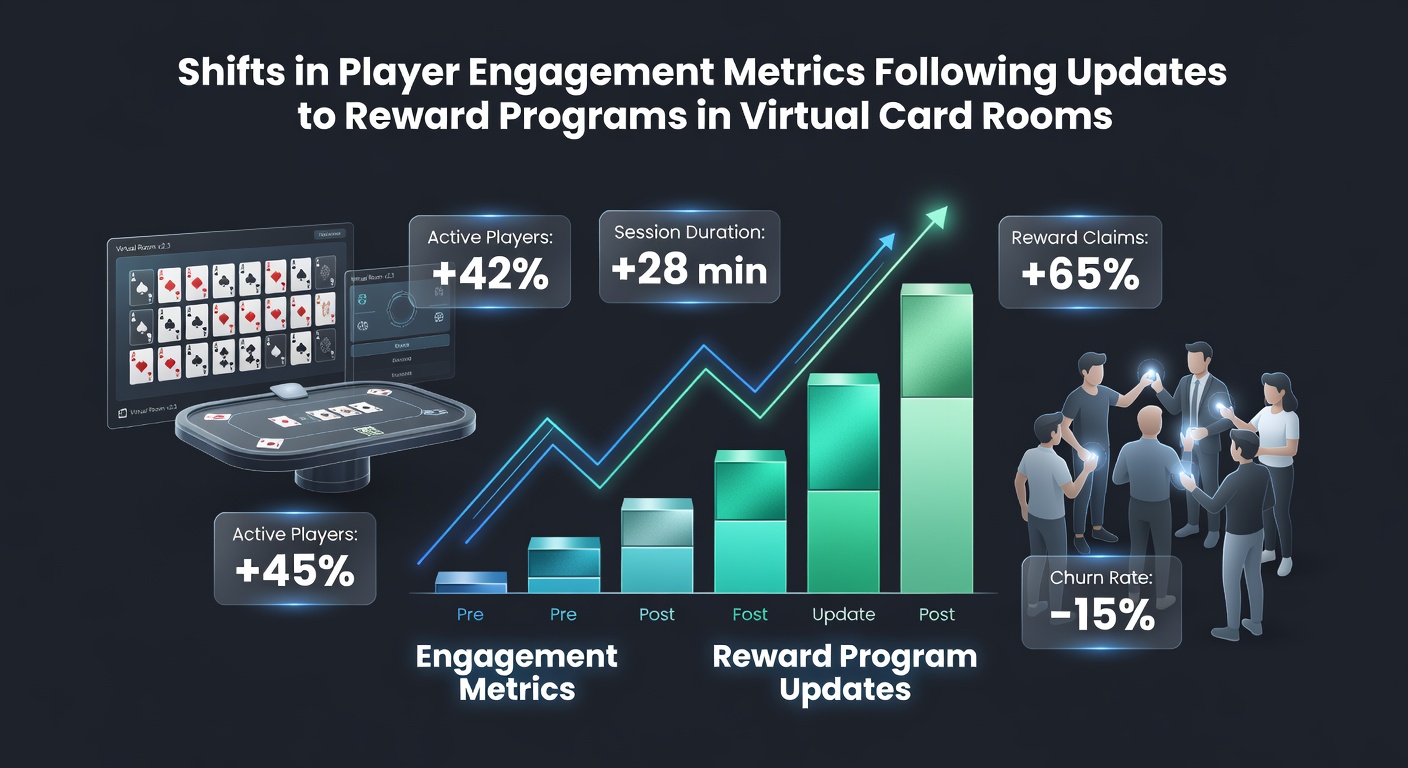Analytics dashboard displaying player retention graphs and engagement metrics post-reward program updates