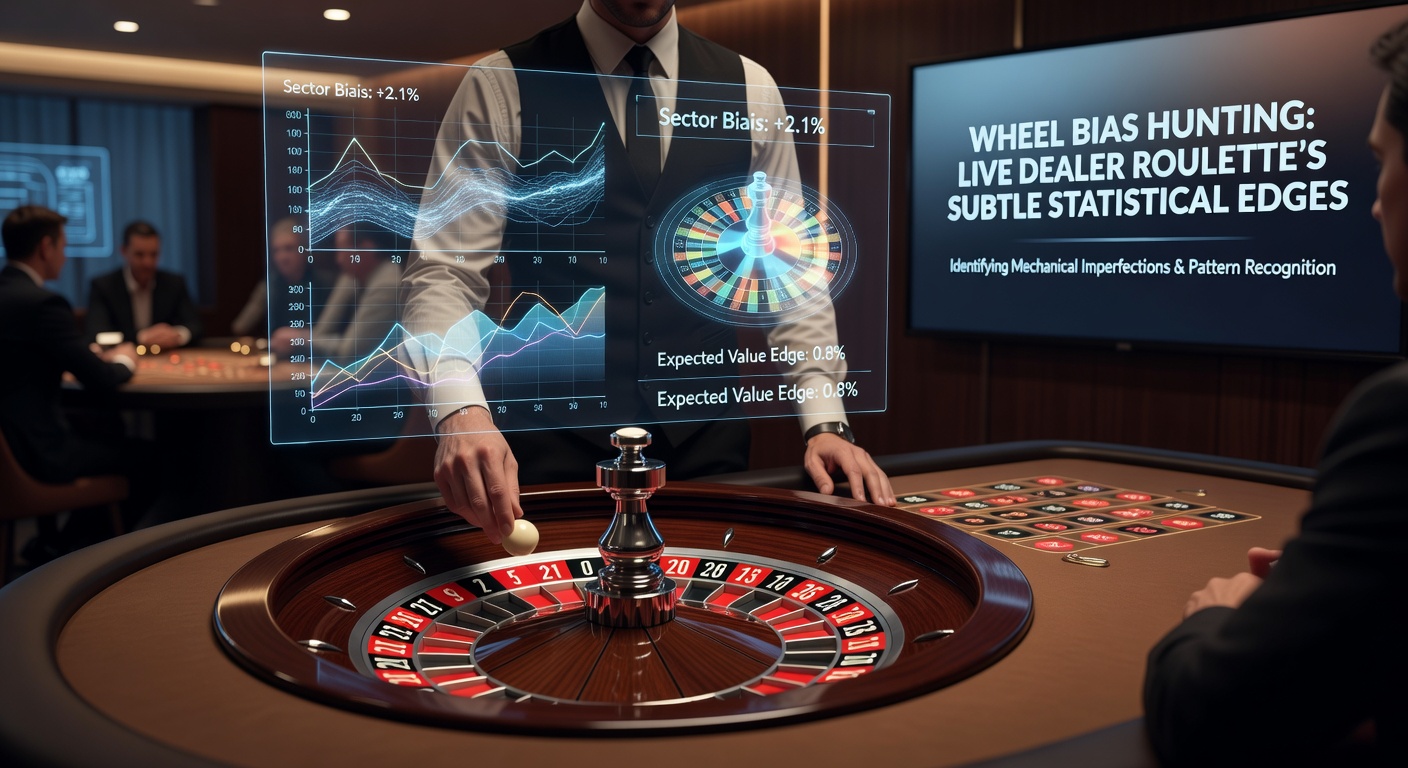 Data visualization of roulette wheel spin results, showing statistical deviations in number frequencies over thousands of spins